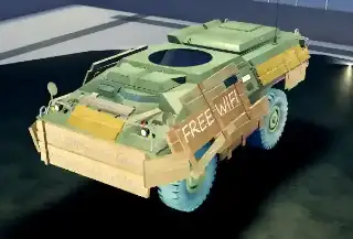 Dragoon 300 "Free Wifi" - hull Tier 5 in Cursed Tank Simulator