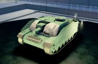 Battlepacks III Concrete - hull Tier 3 in Cursed Tank Simulator