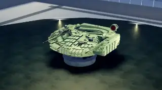 Object 787 - turret Tier 8 in Cursed Tank Simulator