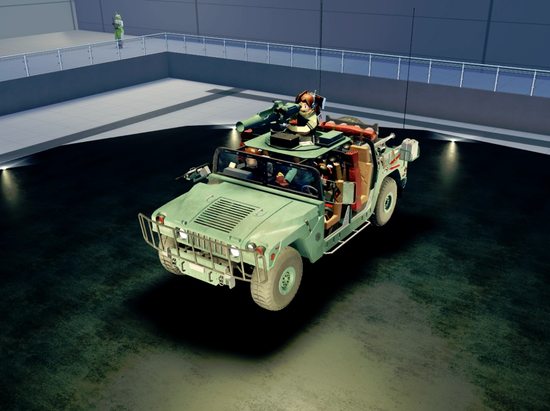 TOW Humvee - hull Tier 7 in Cursed Tank Simulator