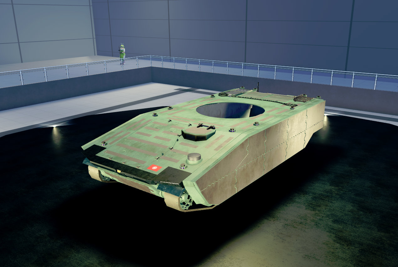 K15A Mirage - hull Tier 8 in Cursed Tank Simulator