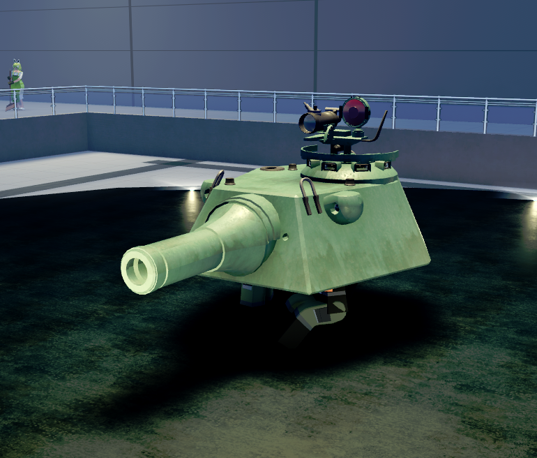 Battlepass V (II) - turret Tier 4 in Cursed Tank Simulator