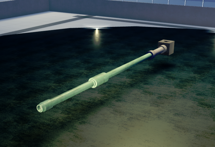 105mm L74 - gun Tier 8 in Cursed Tank Simulator
