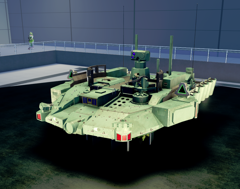 Contender 2M - turret Tier 12 in Cursed Tank Simulator