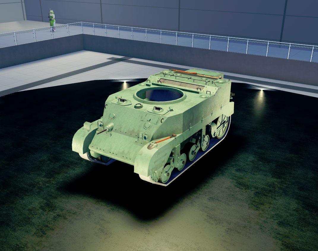 M5A1 Stuart - hull Tier 3 in Cursed Tank Simulator