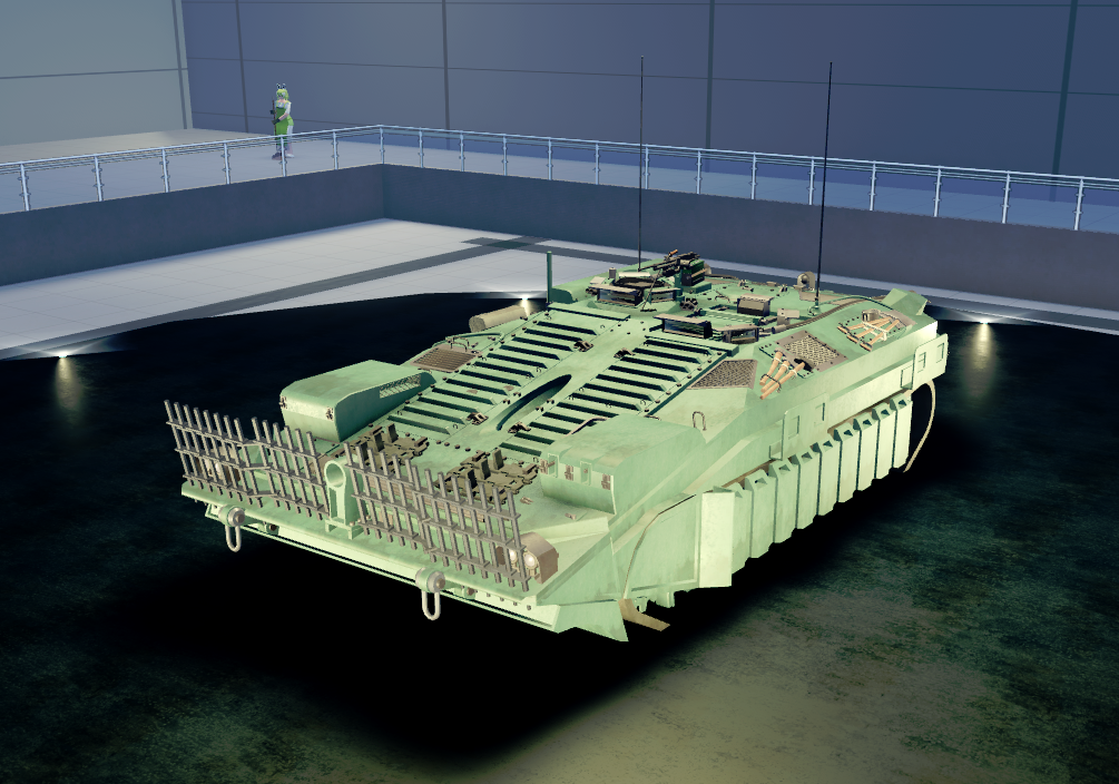 Strv 103C - hull Tier 8 in Cursed Tank Simulator