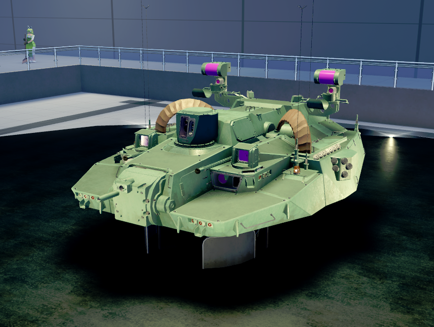 CDS Fulcrum - turret Tier 12 in Cursed Tank Simulator