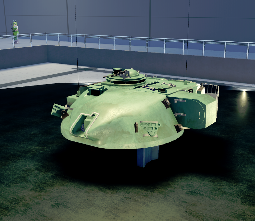 Chieftain - turret Tier 8 in Cursed Tank Simulator